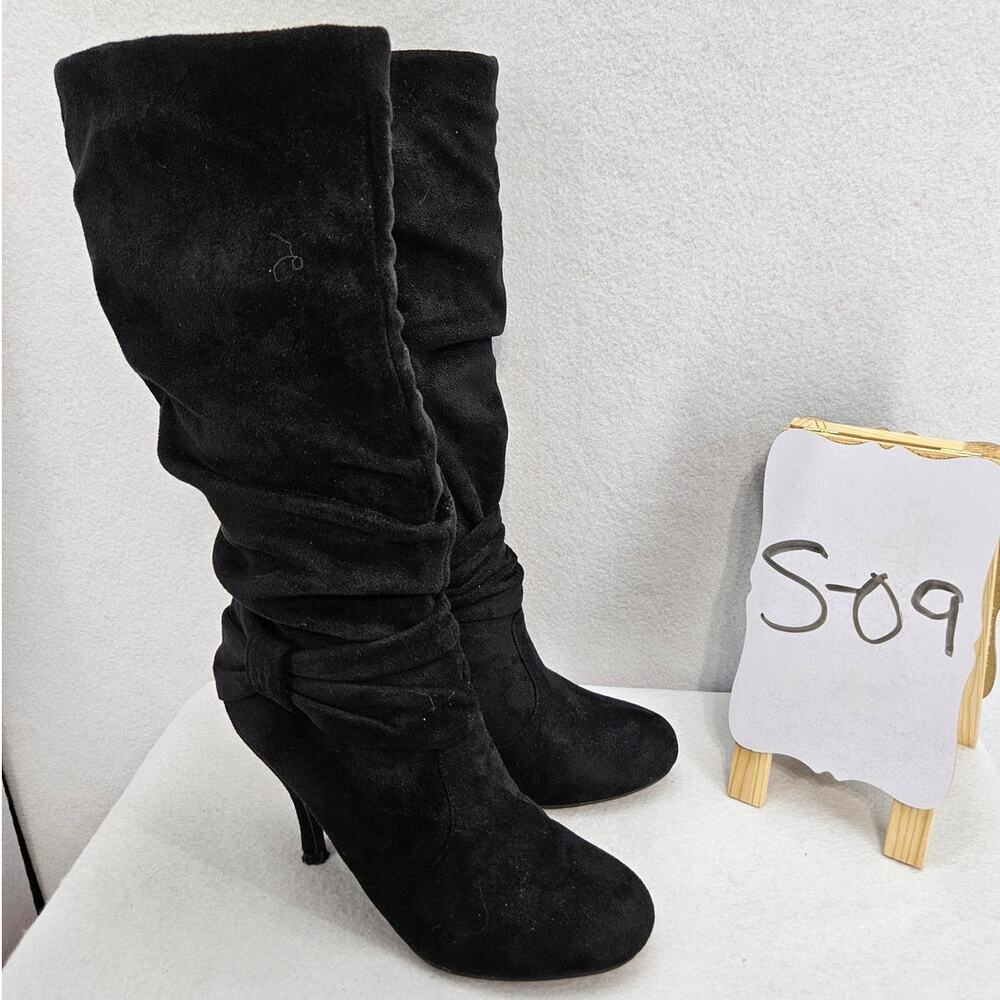 Charlotte Russe faux suede high boots, size 7